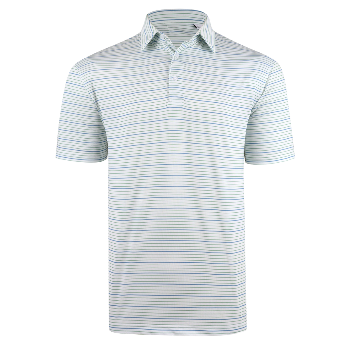 新作Cph/Golf WIRED STRIPE WIDE POLO WHITE Captains Helm Golf